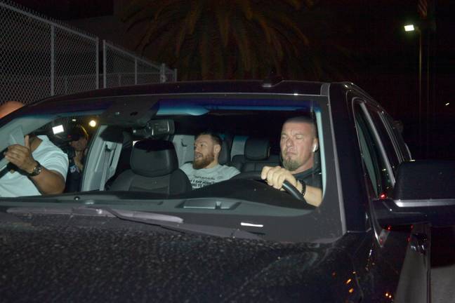 Conor seen leaving Turner Guilford Knight Correctional Center. Credit: PA