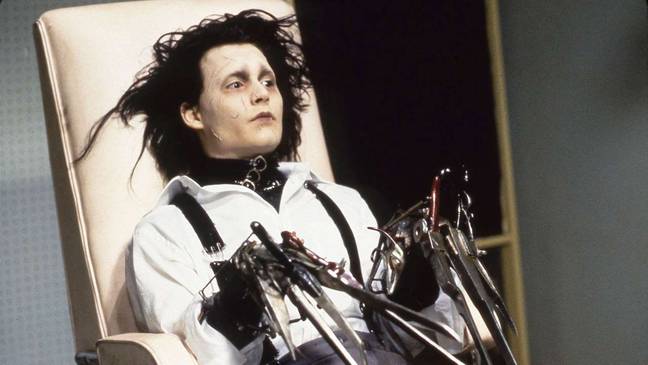 Johnny Depp in Tim Burton's Edward Scissorhands. Credit: Warner Bros