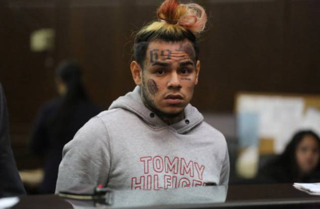 Tekashi 6ix9ine indicted on firearm and racketeering charges. Credit: PA