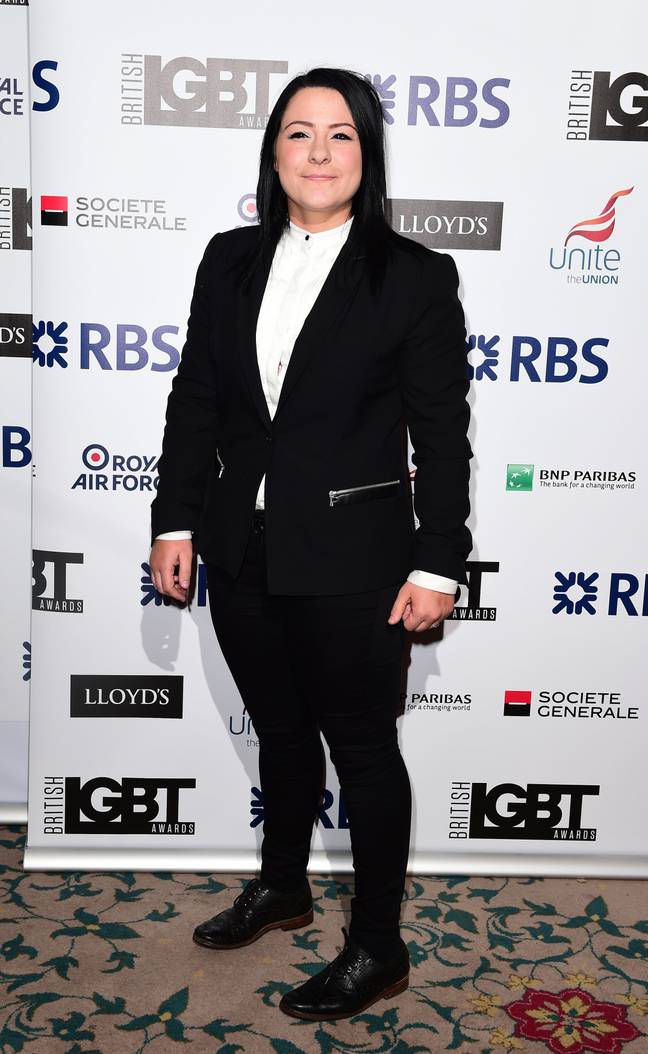 Lucy Spraggan in 2015 at the British LGBT Awards. Credit: PA