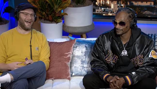 Snoop made the revelation alongside Seth Rogen on The Howard Stern Show. Credit: The Howard Stern Show