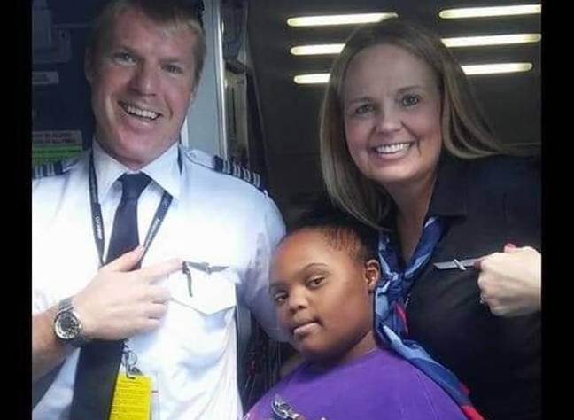 Shannie became friends with the crew during her frequent flights to the children's hospital. Credit: Deanna Miller Berry