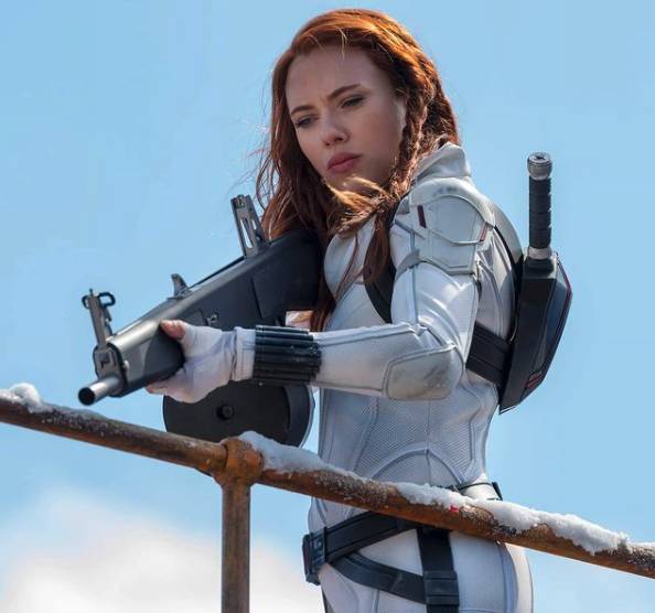 Scarlett Johansson as Agent Romanoff (Credit: Instagram/scarlettjohanssonworld)