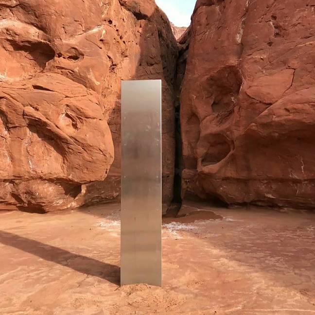 The Utah monolith. Credit: PA