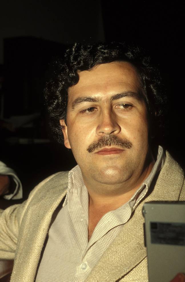 Pablo Escobar in 1988. Credit: PA