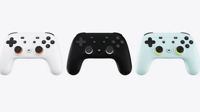 The Google Stadia controllers. Credit: Google