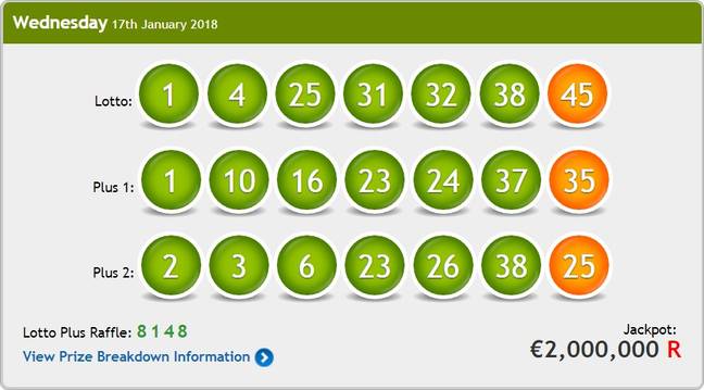 All three irish lotto results Clearance