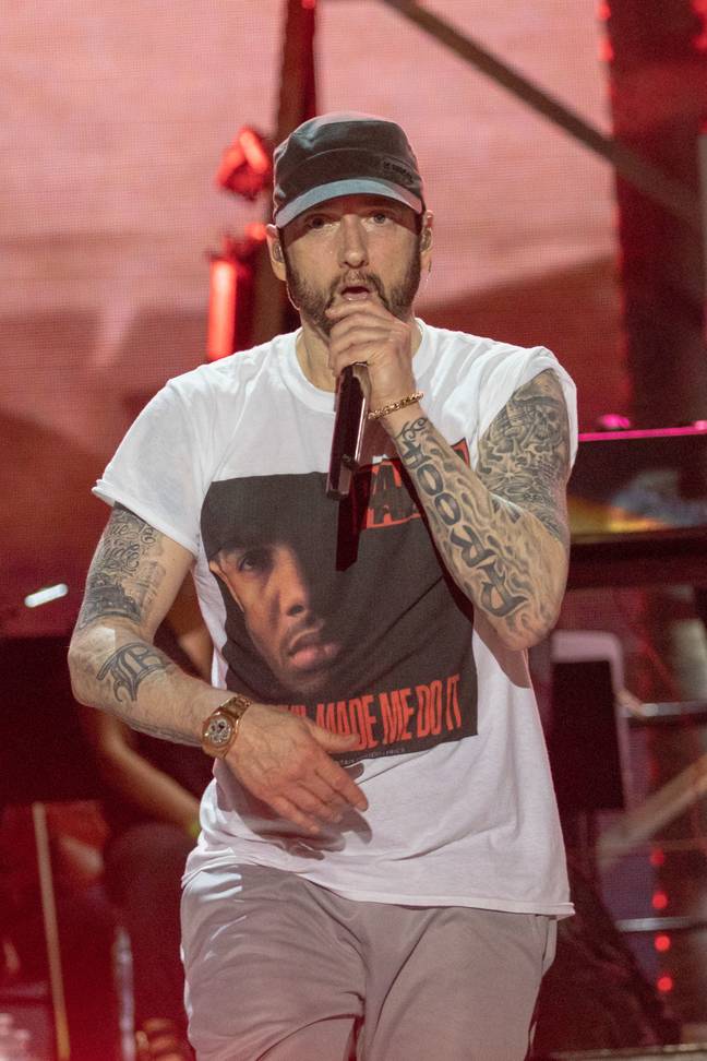 Eminem has yet to respond to reports of the donation. Credit: PA