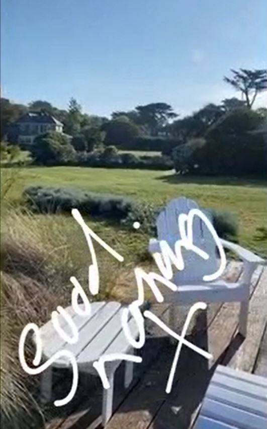 Gordon showed off his massive garden this morning. Credit: Instagram