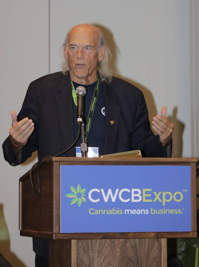 Jesse Ventura at the Cannabis World Congress &amp; Business Expo. Credit: PA