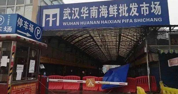 The Huanan Seafood Market in Wuhan has been closed since January 1st 2020. Credit: Weibo