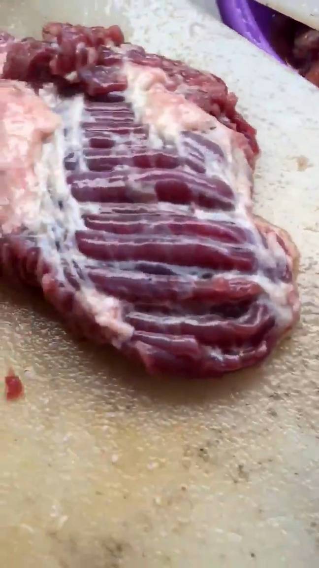 The meat continued to move on the chopping board. Credit: Real Press