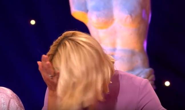 Holly put her face into her hand. Credit: ITV2