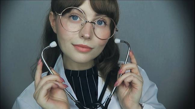 ASMR artist, Sophie Michelle, sometimes dresses as a mermaid or a doctor. Credit: PA Real Life