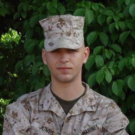 Zach back in his Marine Corps days. Credit: Zach Jones