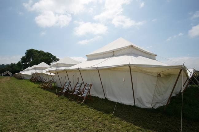 The 10-person tent will set you back a cool £25k. Credit: SWNS