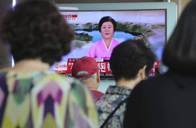 North Korean TV broadcast