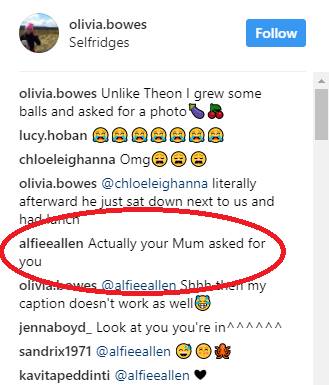 Alfie Allen responds to photo