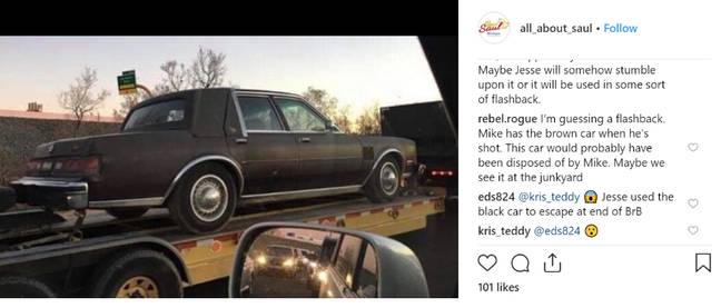 Pictures of what appears to be Mike's car have been shared online. Credit: Instagram/all_about_saul