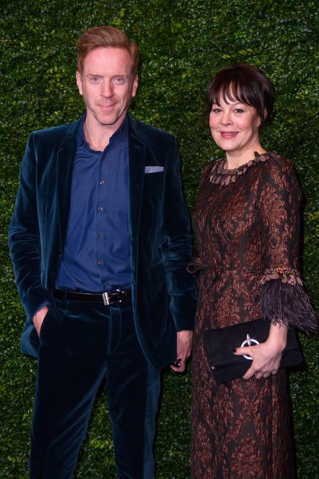 Helen McCrory with her husband Damian Lewis. Credit: PA