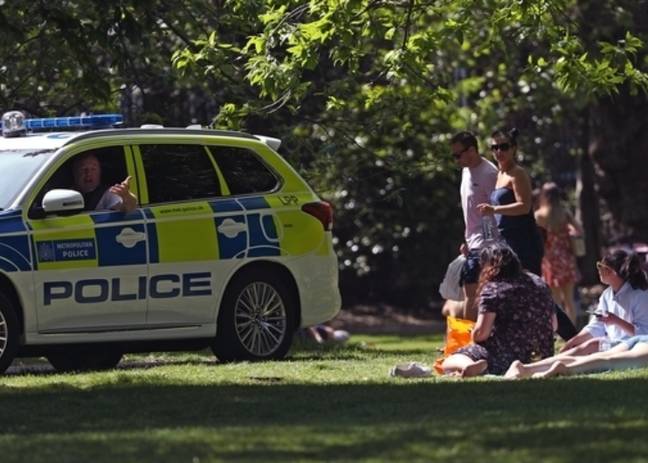 Police said they were 'fighting a losing battle' trying to enforce social distancing measures over the bank holiday weekend. Credit: PA