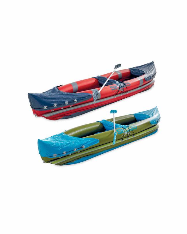 Aldi's inflatable kayaks have sold out online ' Credit: Aldi