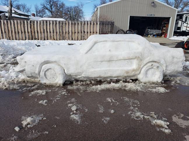 The car was built by a family in Nebraska. Credit: SWNS