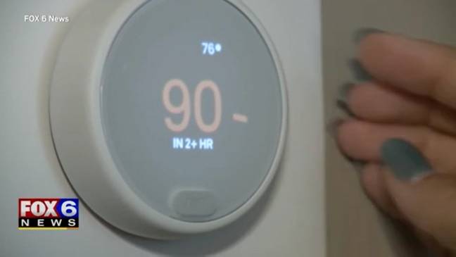 The temperature was too hot to bear within the house. Credit: Fox 6 News