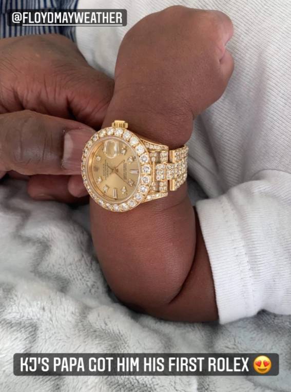Floyd Money Mayweather Buys Grandson A Rolex