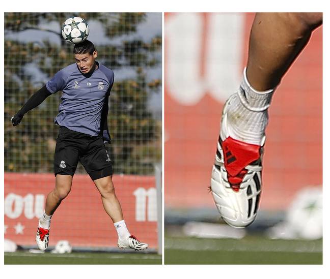 James Rodriguez Trains In 2017 Adidas Predator Mania Champagne