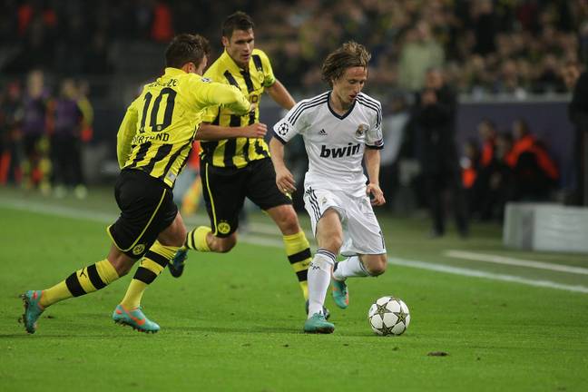 Modric at the start of his Real career. Image: PA Images