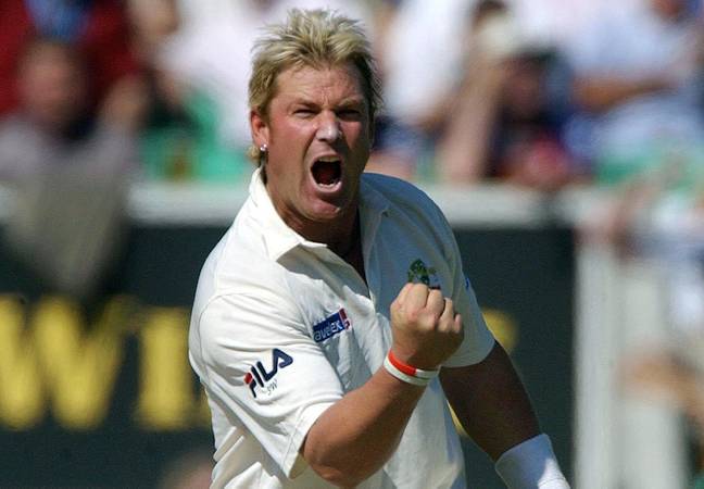 Shane Warne playing for Australian in 2005. Credit: PA