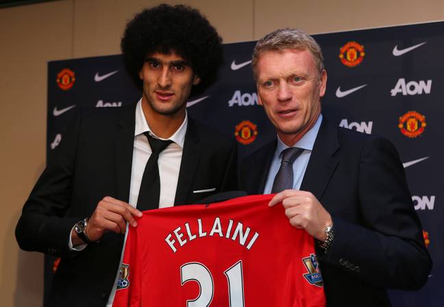 PA: Marouane Fellaini was David Moyes' first signing as Manchester United manager.