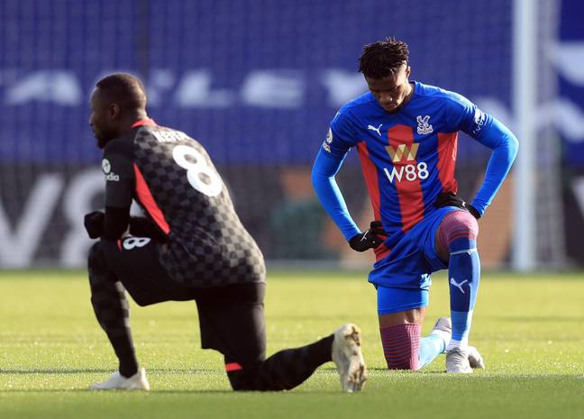 Zaha will no longer be taking the knee. Image: PA Images