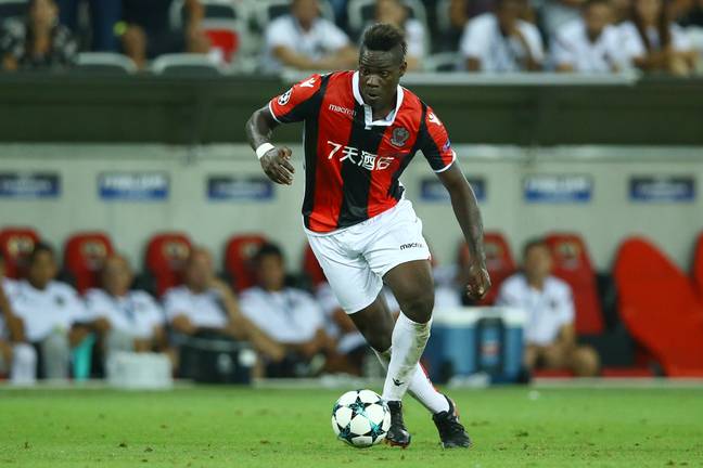 Balotelli in action for Nice from last season. Image: PA