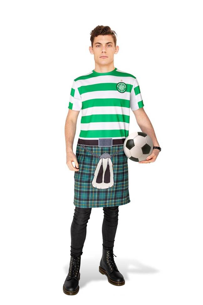 It's no wonder the model isn't smiling. Image: Celtic store