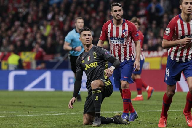 Ronaldo didn't have his best night against Atletico. Image: PA Images
