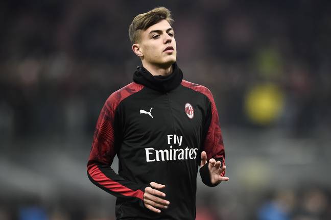 Unlike his father, Daniel Maldini is an attacking midfielder. Image: PA Images