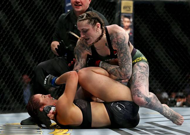 Megan Anderson in action. Credit: PA