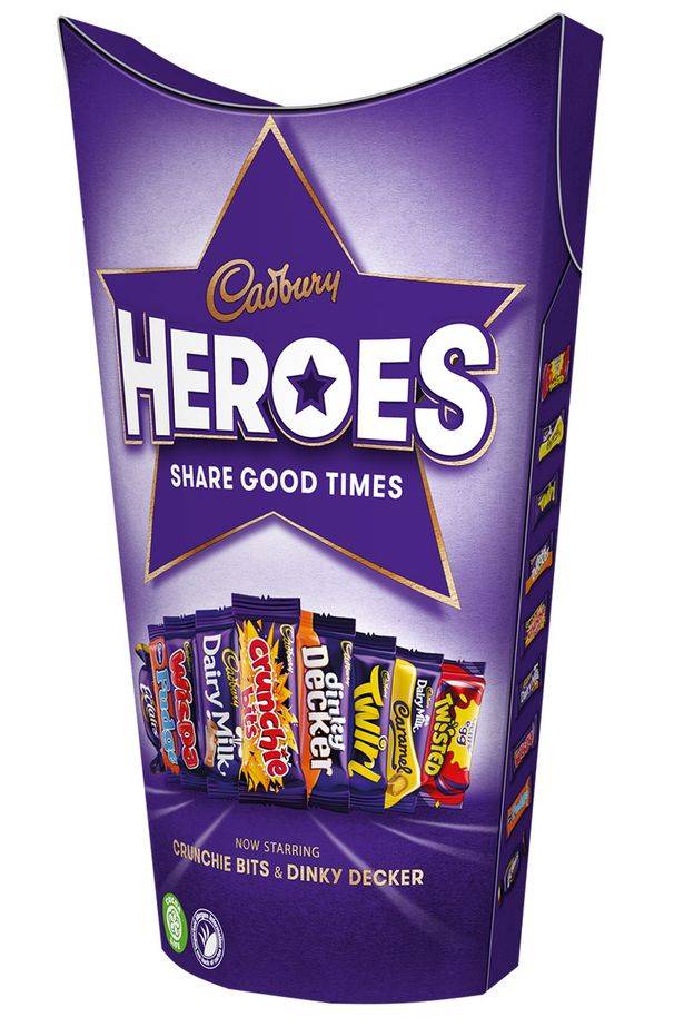 Crunchie Bits and Dinky Deckers will be joining the Cadbury Heroes selection. Credit: Cadbury