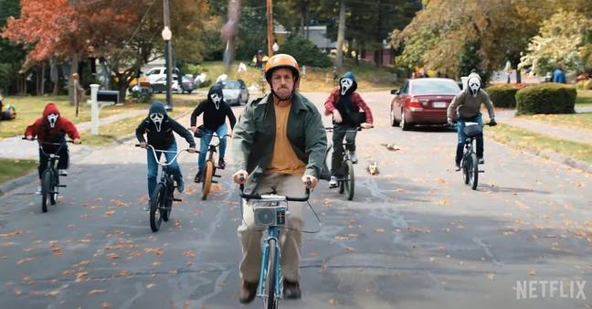 The comedy-horror follows community volunteer Hubie as he strives to keep his town safe on Halloween (Credit: Netflix)