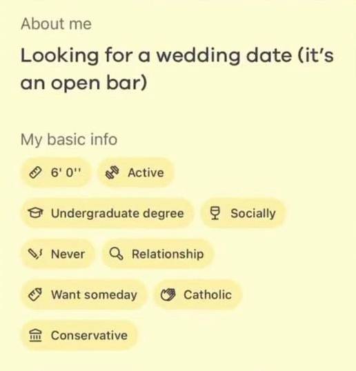 The man said she was looking for a date for a wedding (Credit: TikTok - dilemma.rec)
