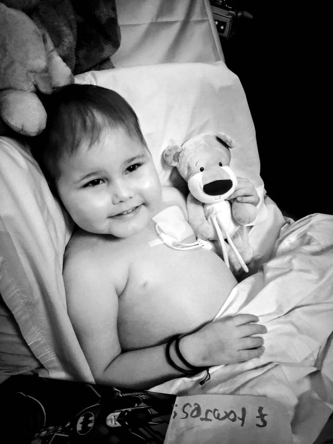 Oscar has a rare type of cancer and needs a stem cell donor. Credit: SWNS