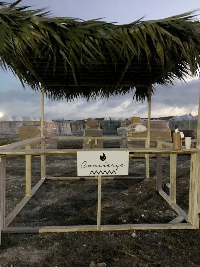 The 'concierge' service at the disastrous Fyre festival. Credit: PA Images