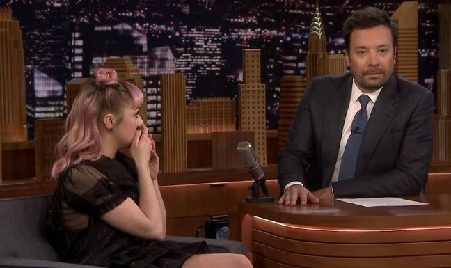 The moment she dropped the clanger. Credit: The Tonight Show Starring Jimmy Fallon/NBC