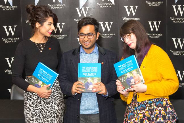 Last year's winner Rahul with Ruby (L) and Kim-joy. Credit: PA