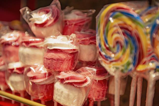Sweets line the wall of this real life candy land (Credit: PA)