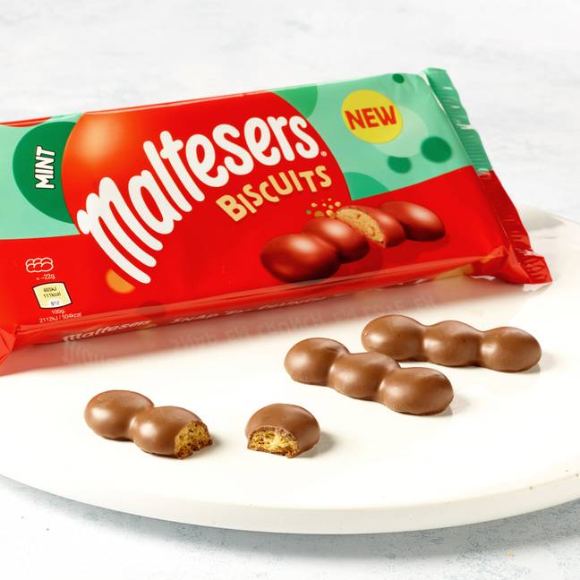 The new Maltesers Mint Biscuits (Credit: Maltesers)