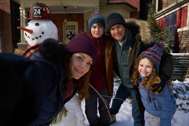 'The Christmas Chronicles 2' will revisit Kate, pictured far right, who is now a disillusioned teenager (Credit: Netflix)
