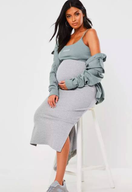 This grey midi skirt is a spring essential (Credit: Missguided)